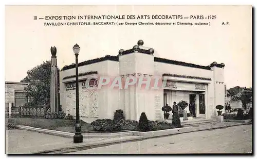 Ansichtskarte AK Exposition internationale des arts decoratifs Paris 1925 Pavillon christofle Baccarat