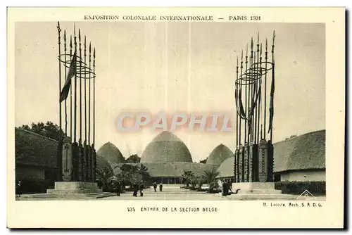 Ansichtskarte AK Exposition internationale des arts decoratifs Paris 1925 Entree de la section belge