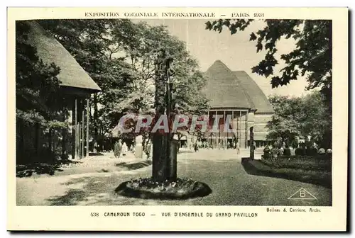 Cartes postales Exposition internationale des arts decoratifs Paris 1925 Cameroun togo vue d ensemble du grand p