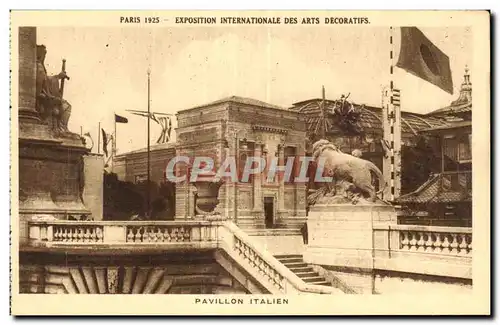 Cartes postales Paris 1925 exposition internationale des arts decoratifs Pavillon italien