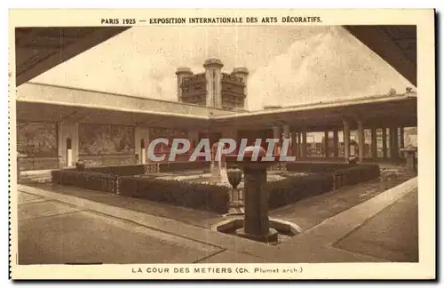 Cartes postales Paris 1925 La cour des metiers