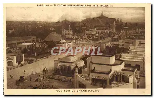 Cartes postales Paris 1925 exposition internationale des arts decoratlfs Vue sur le grand palais