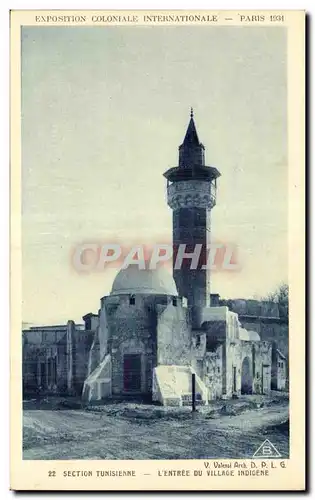 Ansichtskarte AK Paris Exposition coloniale internationale 1931 Section tunisienne Entree du village indigene