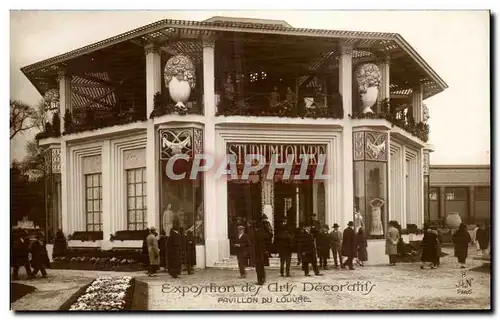 Cartes postales Paris Exposition des Arts decoratifs Pavillon du Louvre