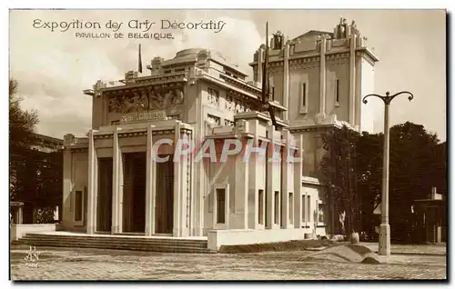 Cartes postales Paris Exposition des Arts decoratifs Paris 1925 Pavillon de Belgique