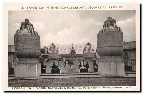 Ansichtskarte AK Paris Exposition des Arts decoratifs Paris 1925 Pavillon Manufacture nationale de Sevres