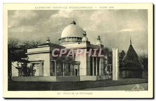 Cartes postales Exposition coloniale internationale Paris 1931 Palais de la Martinique