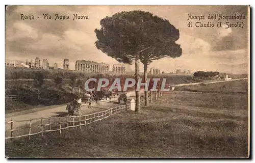 Ansichtskarte AK Italie Italia Roma Via Appia Nuova Avanzi dell Acquedotto di Claudio