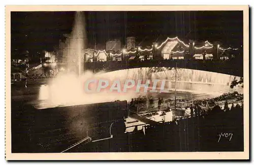 Cartes postales Exposition internationale des Arts decoratifs Paris 1925 Cascade et fontaine lumineuse