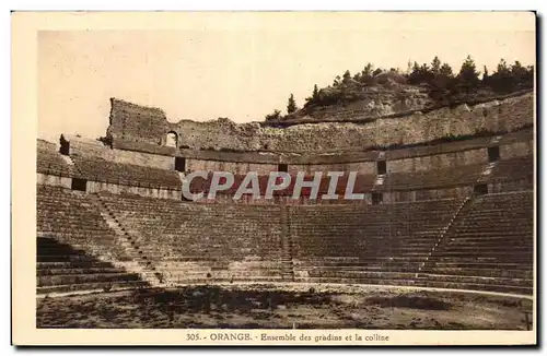 Cartes postales Orange Ensemble des gradins et la colline