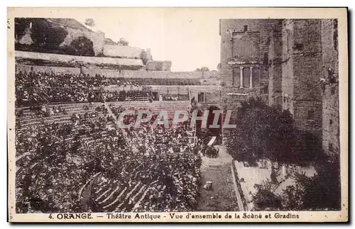 Ansichtskarte AK Orange Theatre antique Vue d ensemble de la scene et gradins