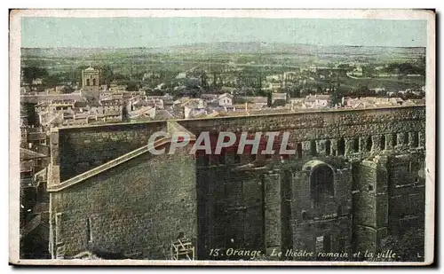 Cartes postales Orange Le theatre romain et la ville