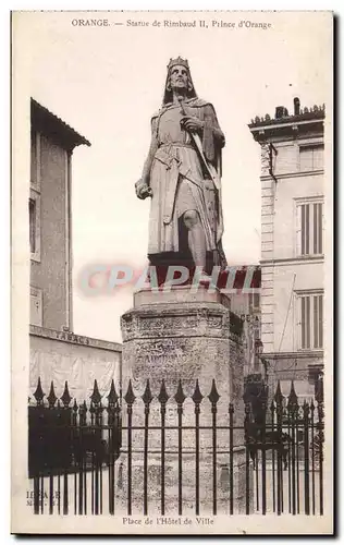 Cartes postales Orange Statue de Rimbaud II Prine d Orange