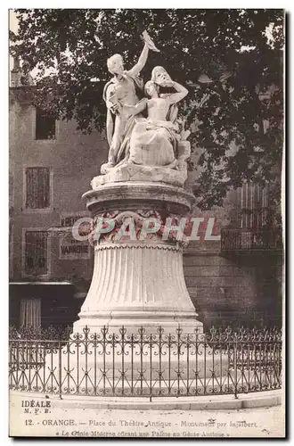 Cartes postales Orange Place du theatre antique Monument par Injalbert