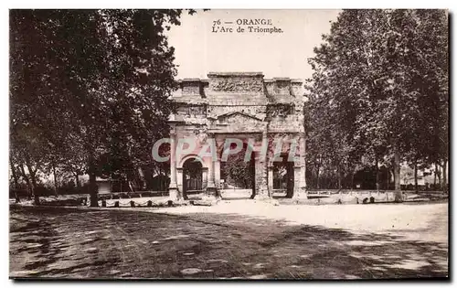 Cartes postales Orange Arc de Triomphe