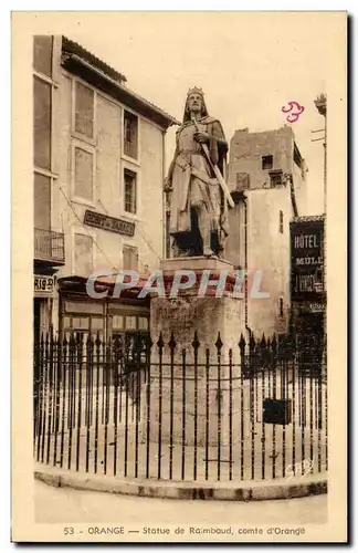 Cartes postales Orange Statue de Raimbaud comte d Orange