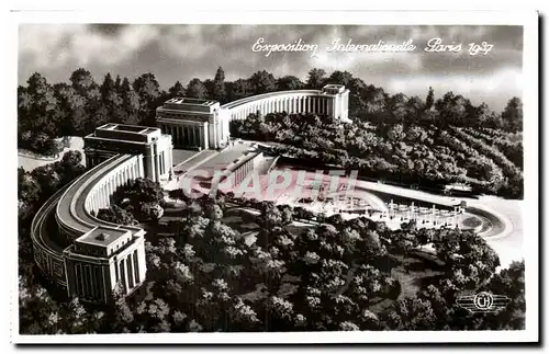 Cartes postales Exposition Internationale Paris 1937 Le Palais Du Trocadero Et Les Bassins