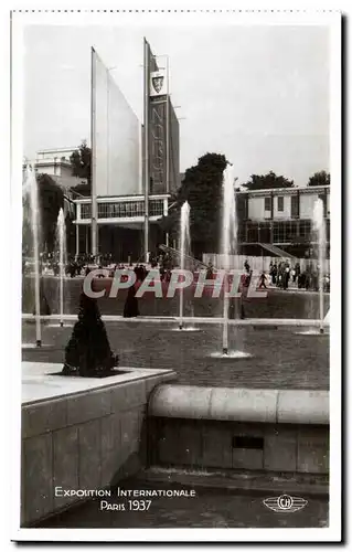 Ansichtskarte AK Exposition Internationale Paris 1937 les bassins et fontaines du trocadero