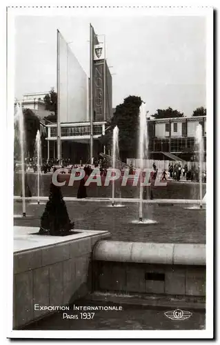 Cartes postales Exposition Internationale Paris 1937 les bassins et fontaines du trocadero