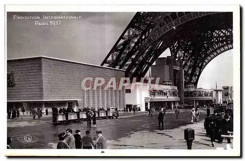 Cartes postales Exposition Internationale Paris 1937 vue d ensemble cote champ-de-mars Tour Eiffel