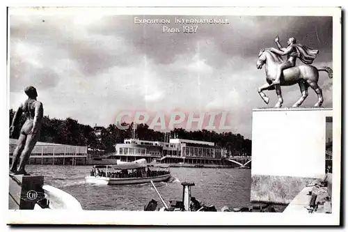 Ansichtskarte AK Exposition Internationale Paris 1937 vue d ensemble prise du pavillon de l italie