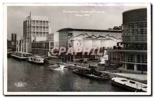 Ansichtskarte AK Exposition Internationale Paris 1937 les pavillons de beligique suisse et italie