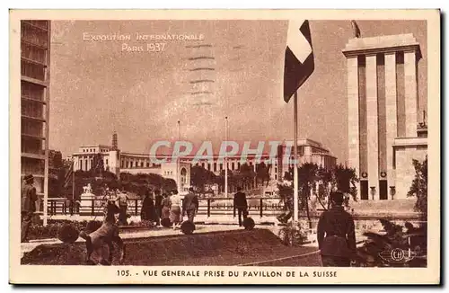 Cartes postales Exposition Internationale Paris 1937 Vue generale prise du pavillon de la suisse