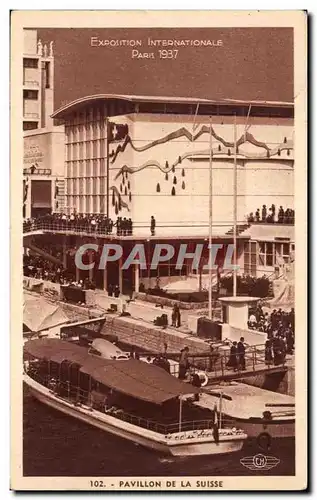 Cartes postales Exposition Internationle paris 1937 Pavillon de la suisse