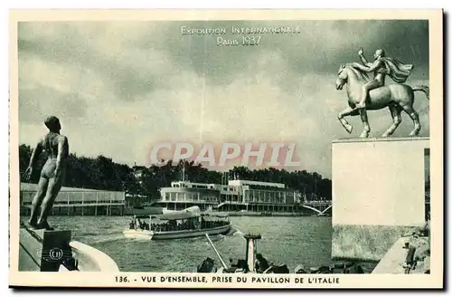 Cartes postales Exposition Internationale Paris 1937 Vue d Ensemble prise du pavillon de l Italie