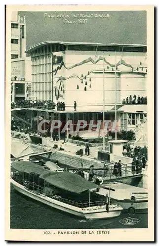 Cartes postales Exposition Internationale Paris 1937 Pavillon de la suisse