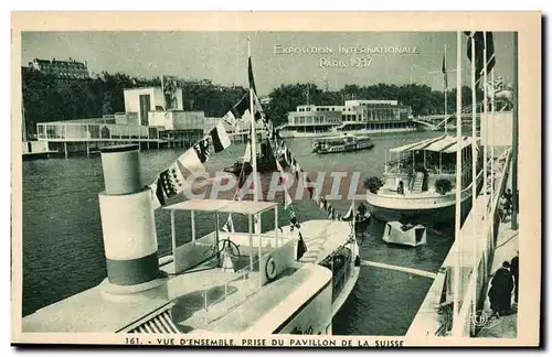 Ansichtskarte AK Exposition Internationale Paris 1937 Vue d Ensemble prise du pavillon de la Suisse