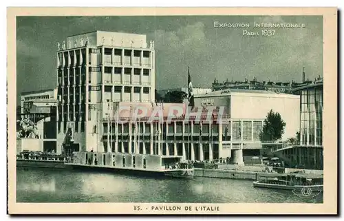 Cartes postales Exposition Internationale Paris 1937 Pavillon de l Italie