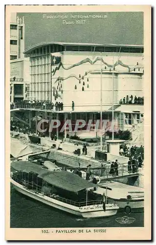 Cartes postales Exposition Internationale Paris 1937 Pavillon de la suisse