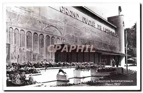 Cartes postales Exposition internationale Paris 1937 Le Pavillon du luxembourg