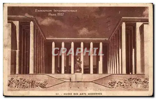 Cartes postales Exposition internationale Paris 1937 Musee des arts modernes