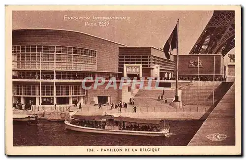 Cartes postales Exposition internationale Paris 1937 Pavillon de la belgique