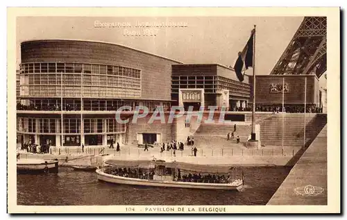 Cartes postales Exposition intenationale Paris 1937 Pavillon de la belgique