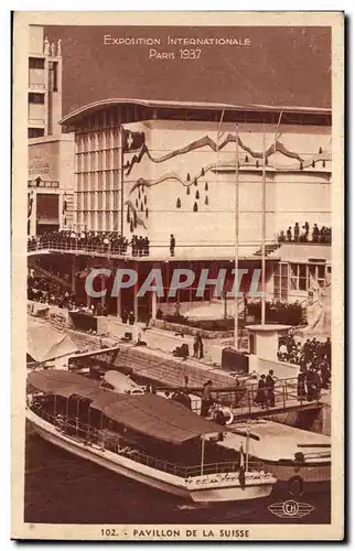 Cartes postales Exposition intenationale Paris 1937 Pavillon de la suisse