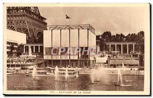 Cartes postales Exposition intenationale Paris 1937 Pavillon de la suede Sweden Svenska