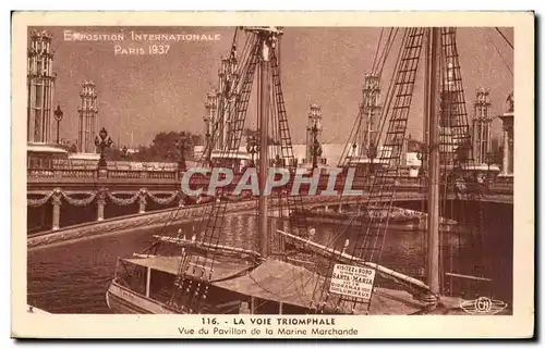 Cartes postales Exposition intenationale Paris 1937 lLa voie triomphale