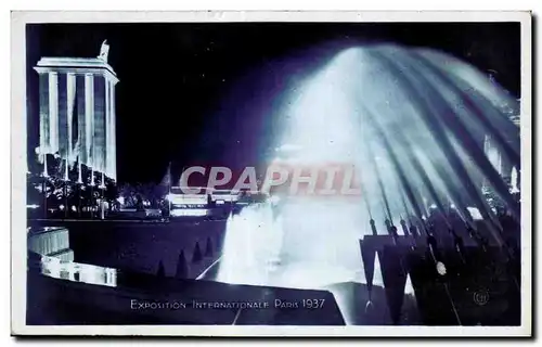 Ansichtskarte AK Exposition internationale de Paris 1937 Paris ILLUMINATIONS DES BASSINS DU TROCADERO