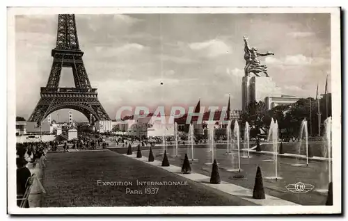 Cartes postales Exposition internationale de Paris 1937 Paris VUE DENSEMBLE Tour Eiffel URSS Russie Russia