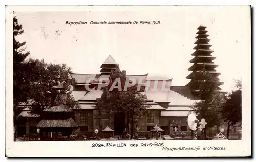 Cartes postales Paris coloniale internationale PAris 1931 Paris PAVILLON des PAYS-BAS