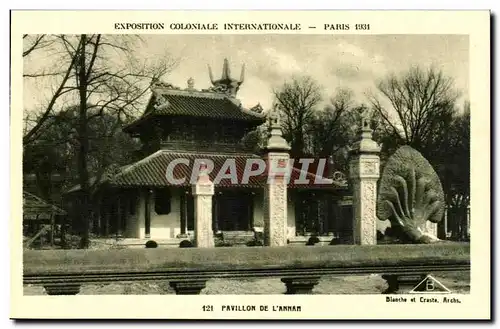 Cartes postales Exposition coloniale internationale Paris 1931 Pavillon de l Annam