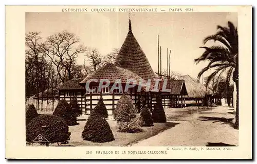 Cartes postales Exposition coloniale internationale Paris 1931 pavillon de la nouvelle caledonie