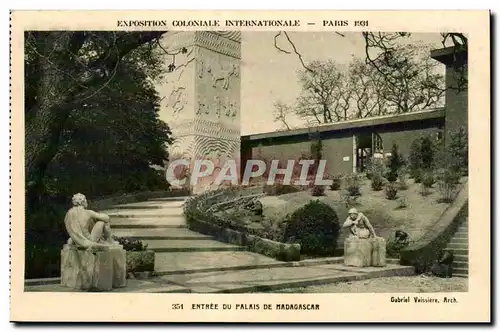 Ansichtskarte AK Exposition coloniale internationale Paris 1931 Entree du palais de madagascar