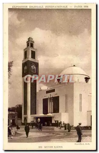 Cartes postales Exposition coloniale internationale Paris 1931 Section Algerie