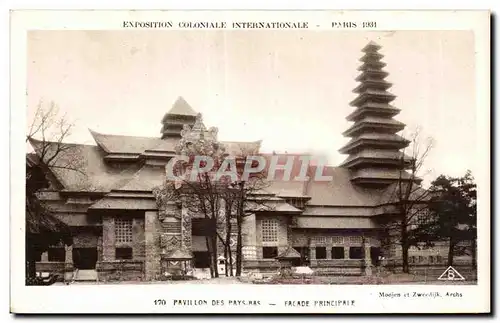 Cartes postales Exposition coloniale internationale Paris 1931 Pavillon des pays bas facade principale