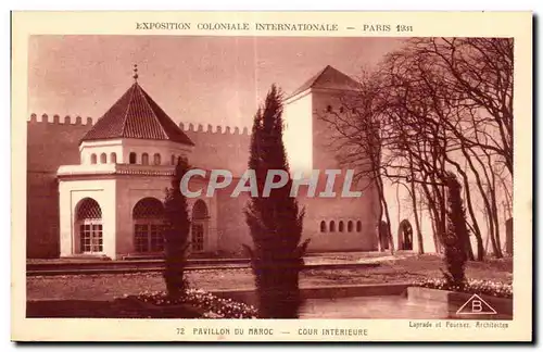 Ansichtskarte AK Exposition coloniale internationale Paris 1931 Pavillon du maroc Cour interieure