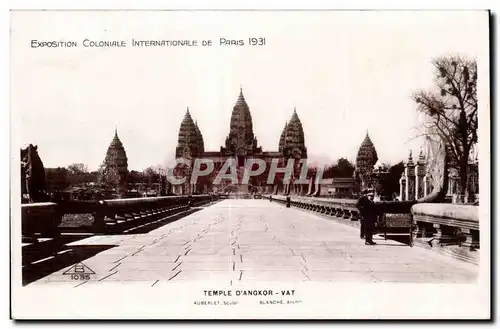 Cartes postales Exposition coloniale internationale de Paris 1931 Temple d Angkor Vat